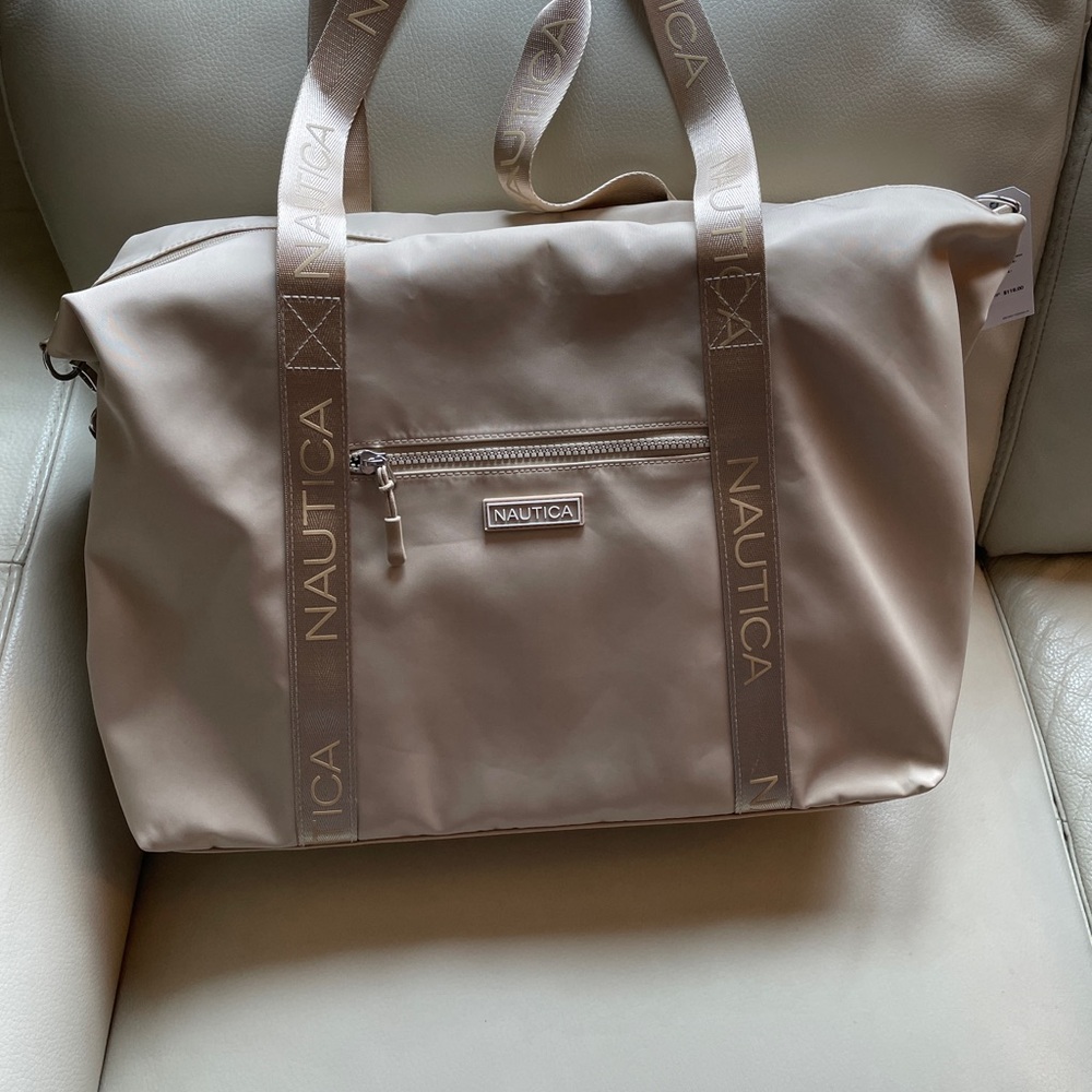 Nautica Light Tan Weekender Bag